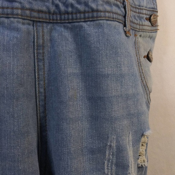 Ci Sono Denim Collection Bib Overalls Ripped Distressed Size Small - Picture 7 of 12